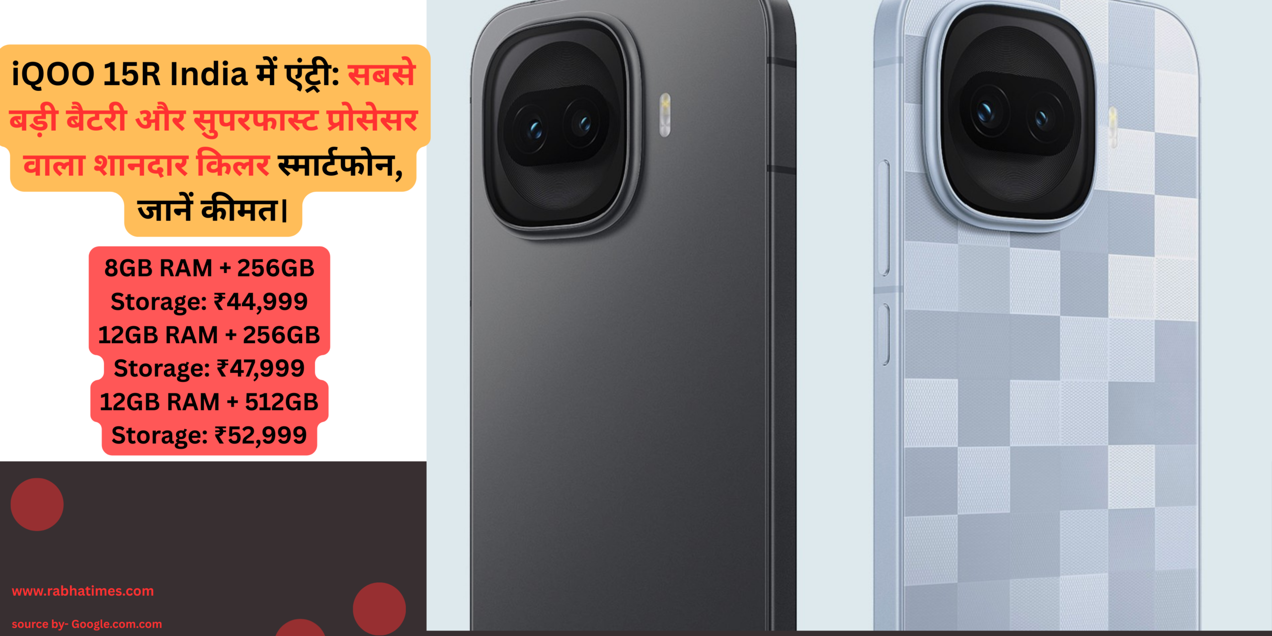 iQOO 15R India में एंट्री: सबसे बड़ी बैटरी और सुपरफास्ट प्रोसेसर वाला शानदार किलर स्मार्टफोन, जानें कीमत।