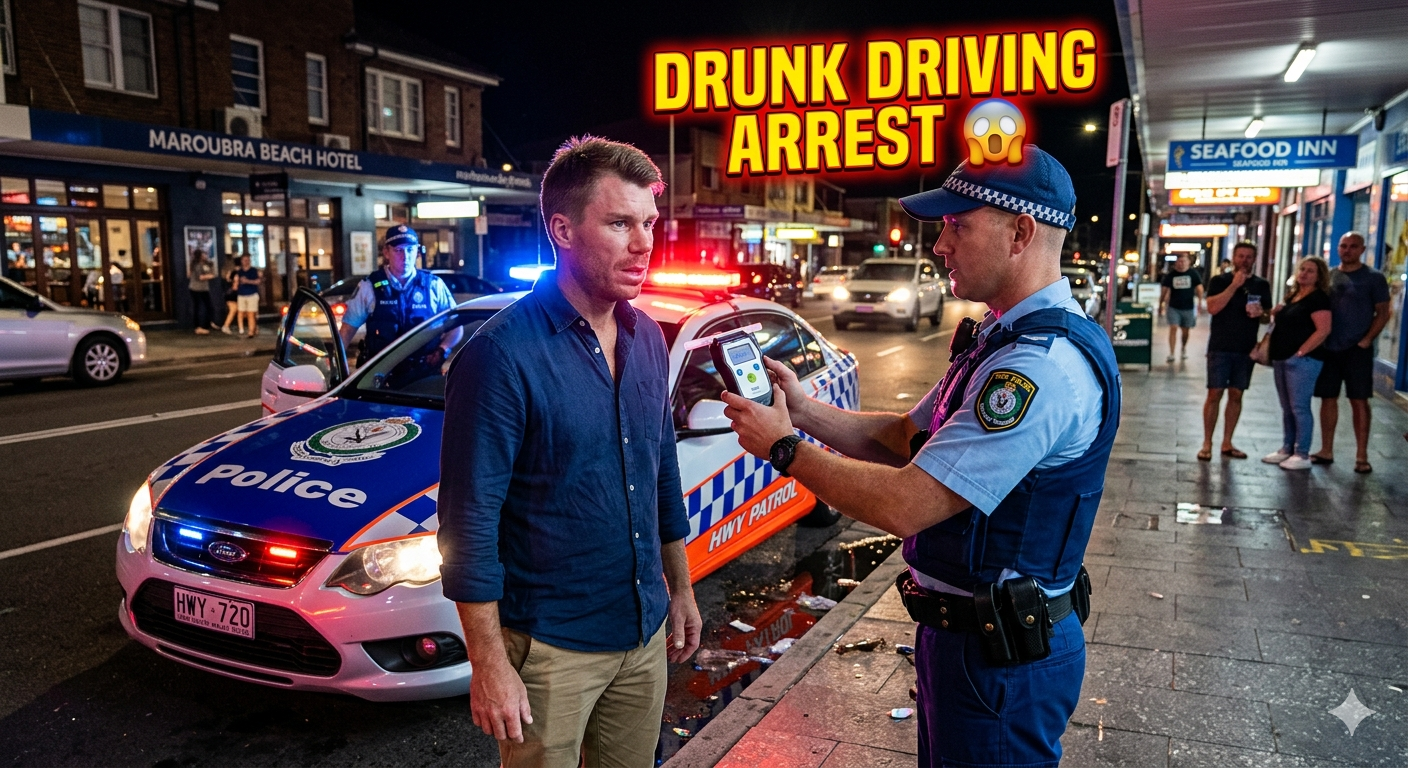 David Warner: डेविड वॉर्नर सिडनी में ड्रंक ड्राइविंग के आरोप में गिरफ्तार