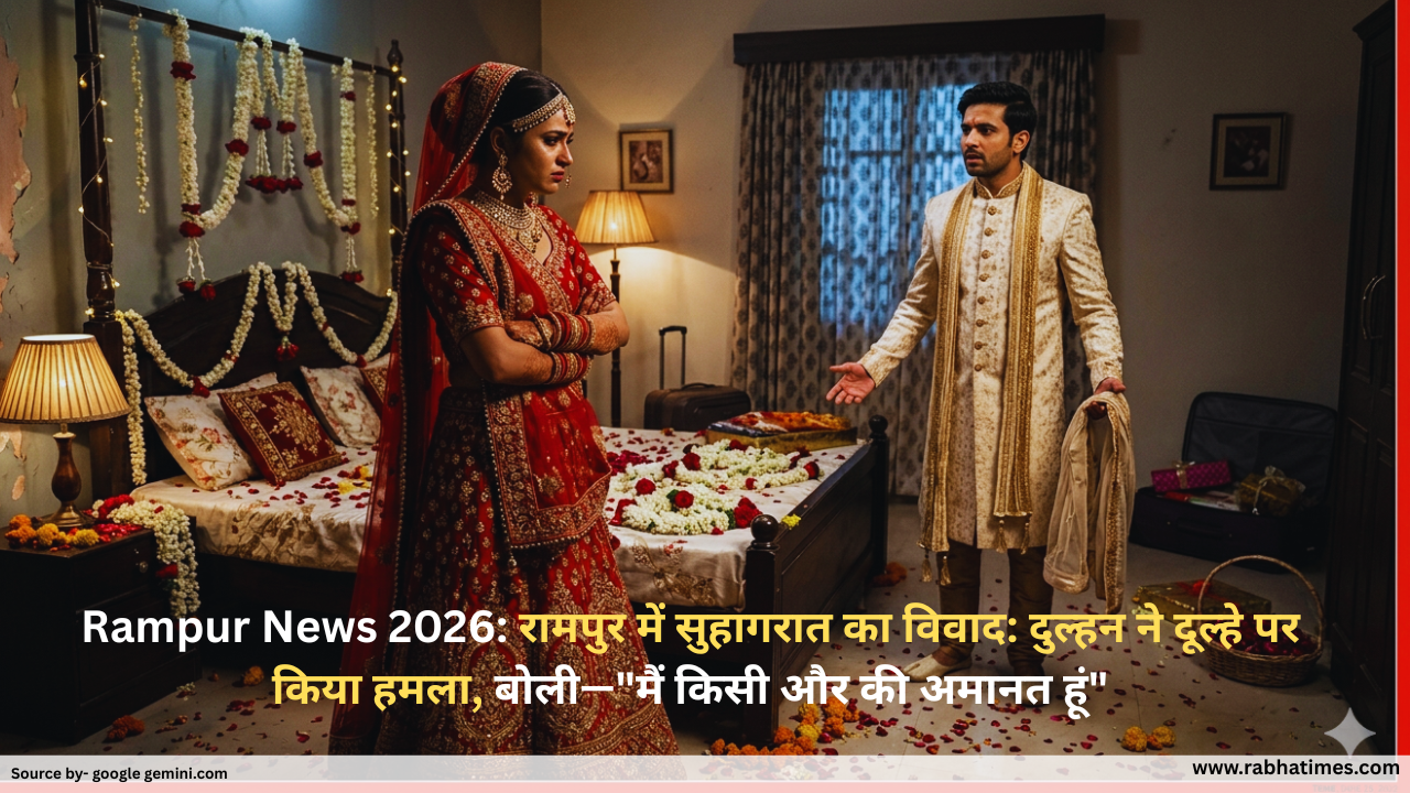 Rampur News 2026: रामपुर में सुहागरात का विवाद: दुल्हन ने दूल्हे पर किया हमला, बोली—"मैं किसी और की अमानत हूं"